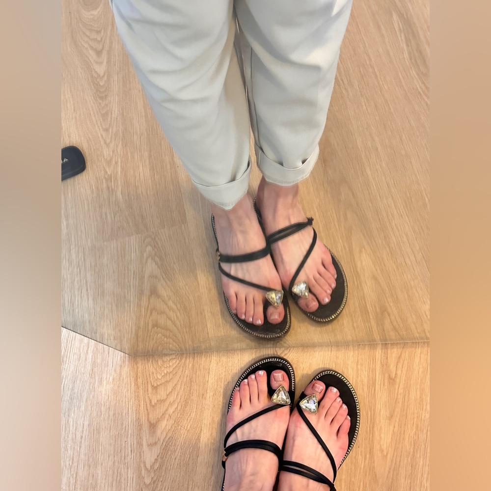 Elegant Black Strappy Sandals